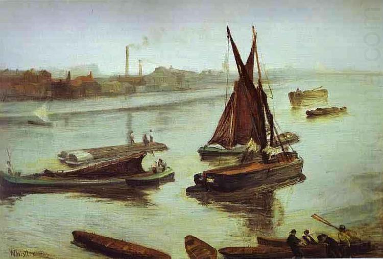 James Abbott Mcneill Whistler Old Battersea Beach china oil painting image